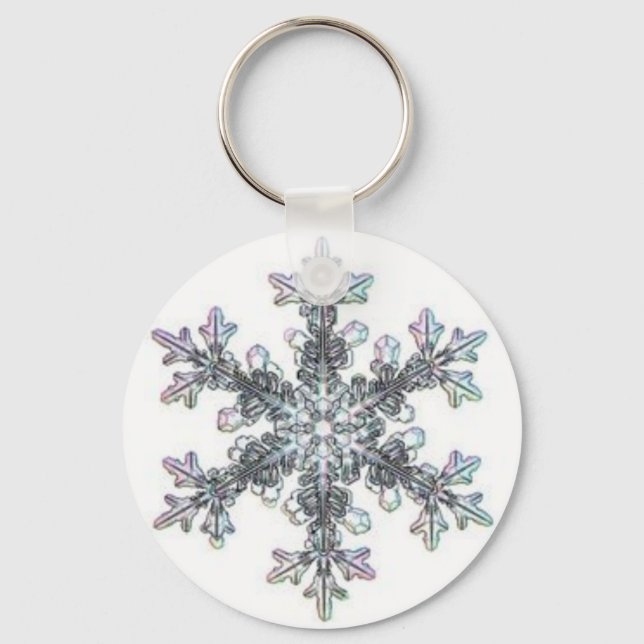 Snow flake keychain (Front)