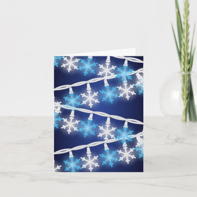 Snow Flake Lights Card (Front)