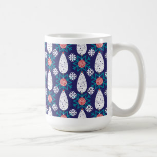 Snow Flake Pattern Coffee Mug