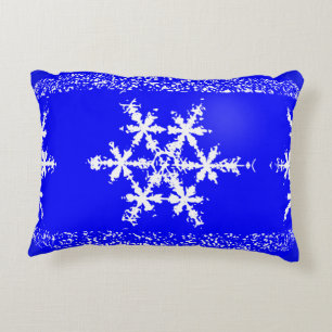 Snow Flake Throw Pillow