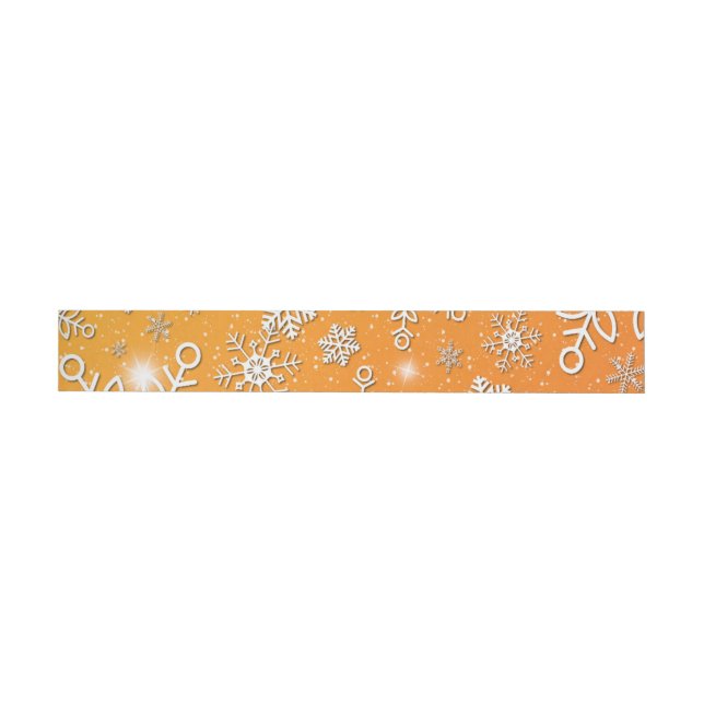 Snow Flakes 7 Wrap Around Label (Individual)