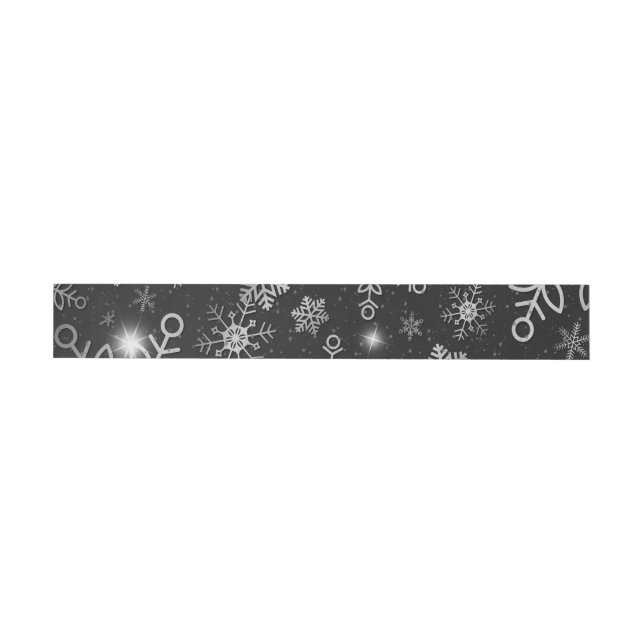 Snow Flakes 8 Wrap Around Label (Individual)