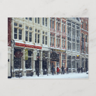 Snow flakes in Toronto Postcard