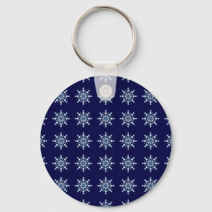 Snow flakes pattern keychain