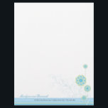 Snow Flower Swirls Blue Wedding Letterhead<br><div class="desc">Designed by fat*fa*tin. Easy to customize with your own text,  photo or image. For custom requests,  please contact fat*fa*tin directly. Custom charges apply.

www.zazzle.com/fat_fa_tin
www.zazzle.com/color_therapy
www.zazzle.com/fatfatin_blue_knot
www.zazzle.com/fatfatin_red_knot
www.zazzle.com/fatfatin_mini_me
www.zazzle.com/fatfatin_box
www.zazzle.com/fatfatin_design
www.zazzle.com/fatfatin_ink</div>