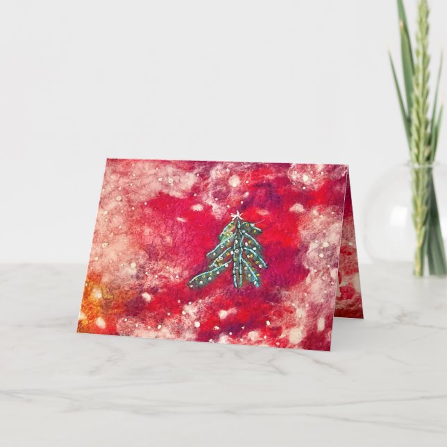 Snow Flurries Thank You Card (Front)