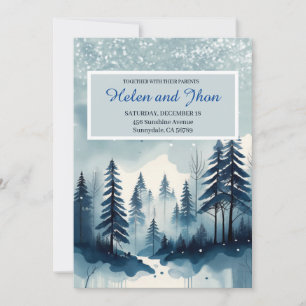Snow Forest Invitation