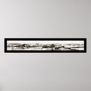 Snow Fort Riley Kansas Photo 1919 Poster