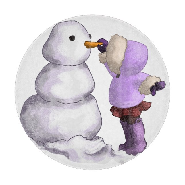 Snow Friend Cutting Board (Front)