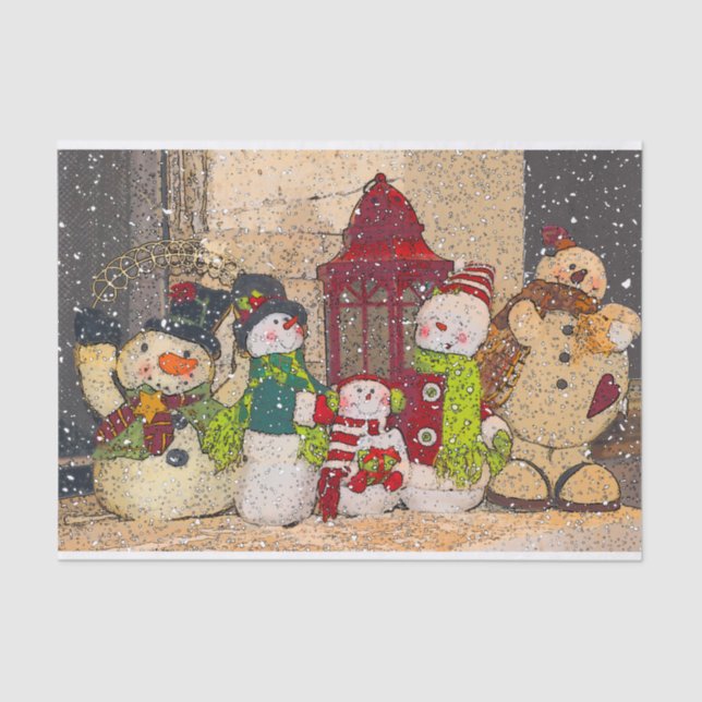 SNOW FRIENDS TISSUE PAPER (Front)