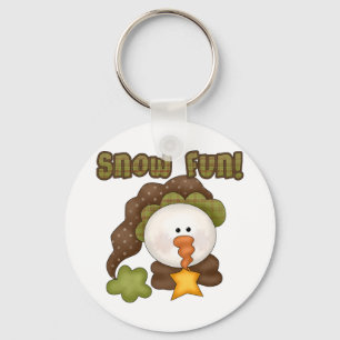 Snow Fun One Tshirts and Gifts Keychain