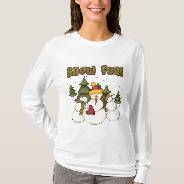 Snow Fun Two Tshirts and Gifts (Front)