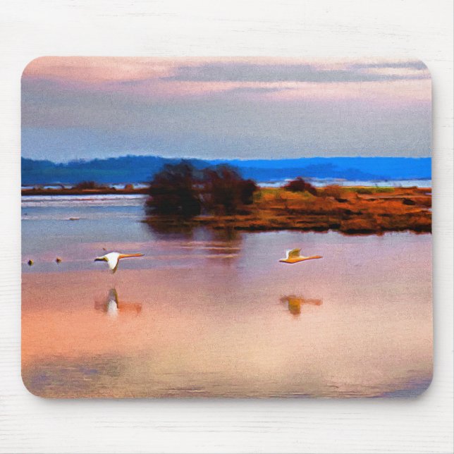 Snow Geese in Mount Vernon Mouse Pad (Front)