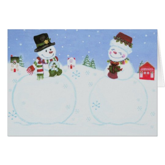 Snow Giving Holiday Card