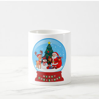 Snow Globe Christmas Ceramic Mug