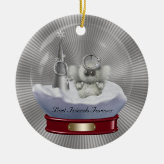 Snow Globe Friends Forever Christmas Ornament