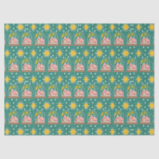Snow Globe Gingerbread House Christmas Tissue Paper