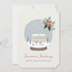 Snow Globe Holiday Card