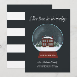 Snow Globe Holiday Moving Announcement