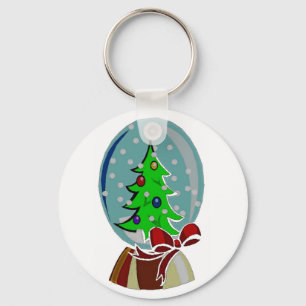 SNOW GLOBE KEYCHAIN