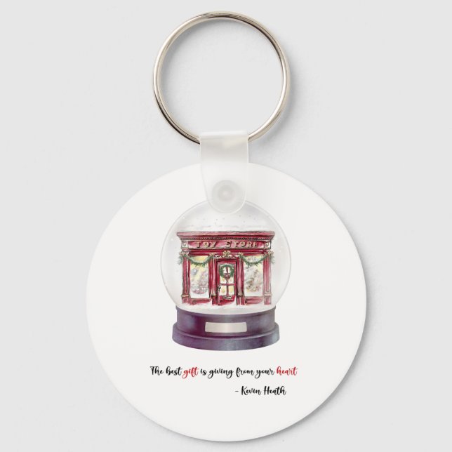 Snow Globe Keychain (Front)