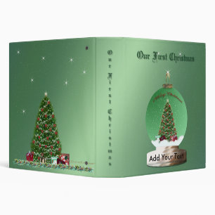 Snow Globe Our First Christmas Binder