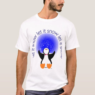 Snow Globe Penguin - Let It Snow! T-Shirt