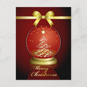 Snow　Globe Postcard