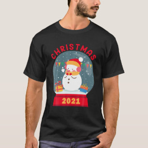 Snow Globe Snowball Christmas Snowman S Merry Xmas T-Shirt