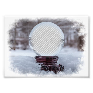 Snow Globe Template Photo Print