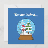 Snow Globe w/ Snowman and Pine Tree | Personalize