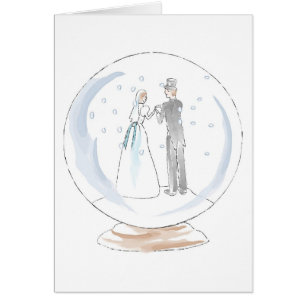 Snow Globe Wedding Couple