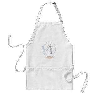 Snow Globe Wedding Couple Standard Apron