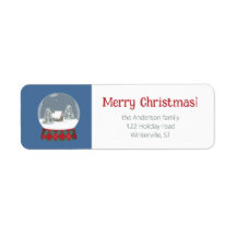 Snow globe with small house -