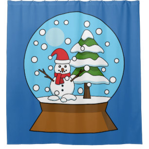 Snow Globe with Snowman and Pine Tree