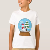 Snow Globe with Snowman and Pine Tree
