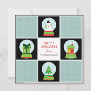 Snow Globes Holiday Cards