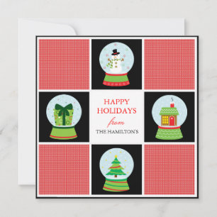 Snow Globes Holiday Cards