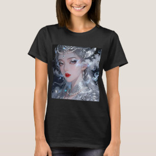 Snow Goddess   Silver White Aura Avatar T-Shirt