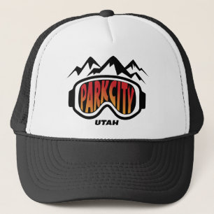 Snow Goggles Park City Utah Travel Ski souvenir Trucker Hat