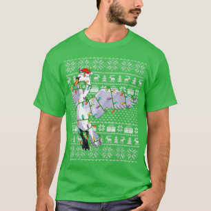 Snow Goose Bird Lover Santa Hat Ugly Snow Goose Ch T-Shirt