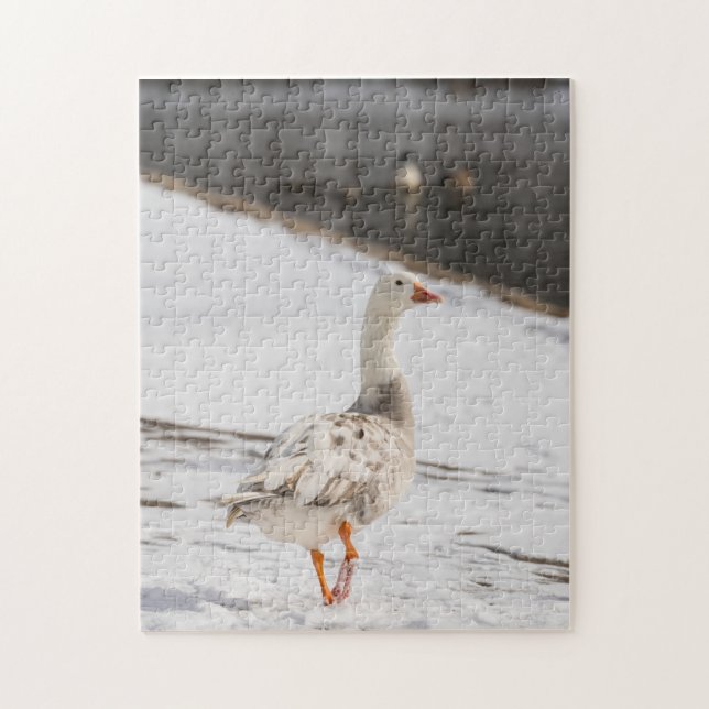 Snow Goose Strut Jigsaw Puzzle (Vertical)