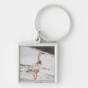 Snow Goose Strut Keychain