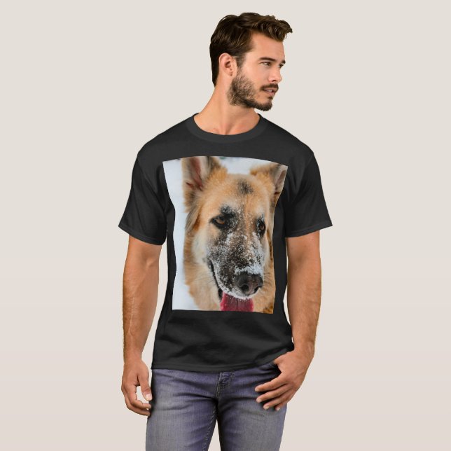 Snow GSD T-Shirt (Front Full)