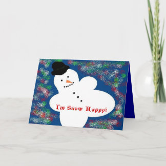 Snow Happy Holiday Card
