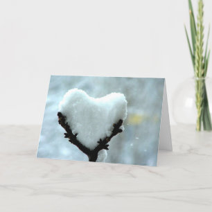 Snow Heart Holiday Card