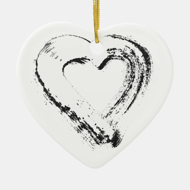 Snow Heart Ornament (Front)