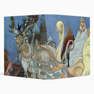 Snow Ice Queen Russian Princess Reindeer Binder