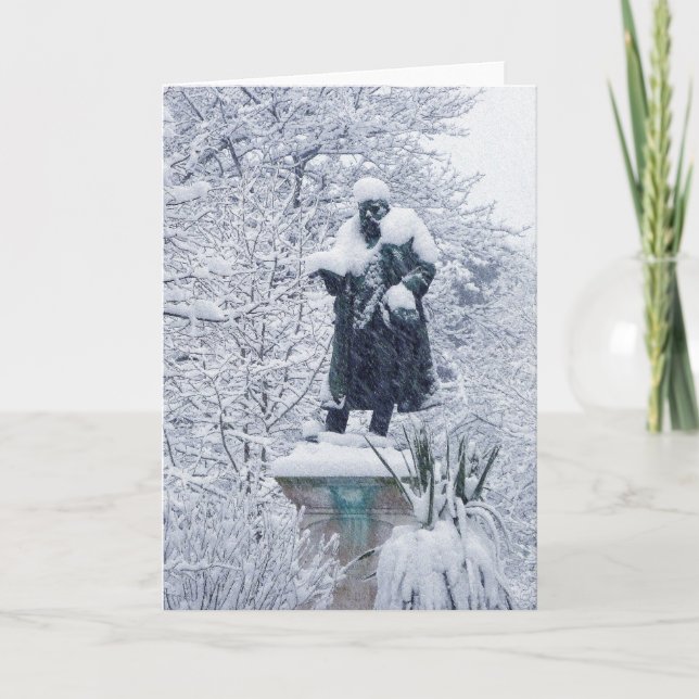 Snow in Cardiff Holiday Card (Front)