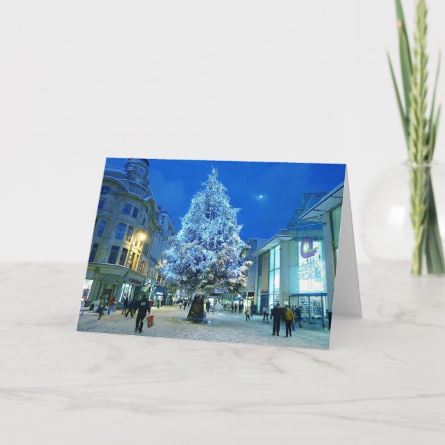 Snow in Cardiff Holiday Card (Front)